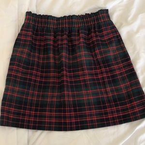 Plaid J. Crew Factory Skirt
